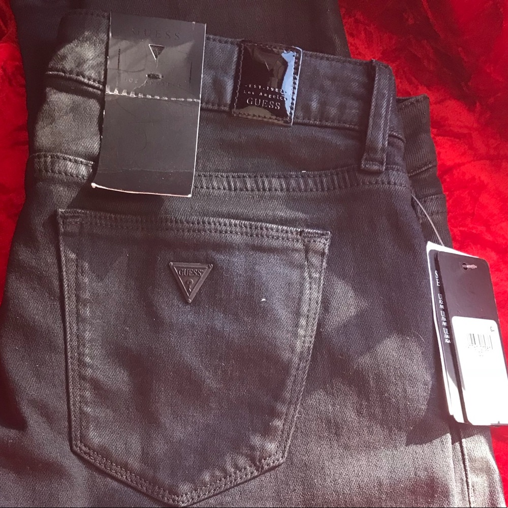 Guess black skinny jeans, size 30